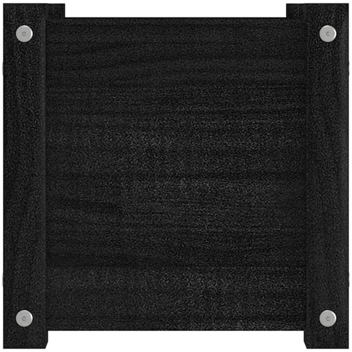 Odlingslåda svart 31x31x31 cm massiv furu vidaXL – bild 5