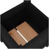 Odlingslåda svart 31x31x31 cm massiv furu vidaXL – miniatyr 6