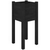 Odlingslåda svart 31x31x70 cm massiv furu vidaXL – miniatyr 2