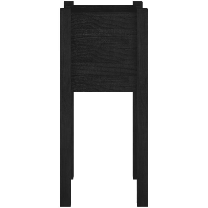 Odlingslåda svart 31x31x70 cm massiv furu vidaXL – bild 4