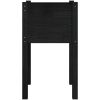 Odlingslåda svart 40x40x70 cm massiv furu vidaXL – miniatyr 4