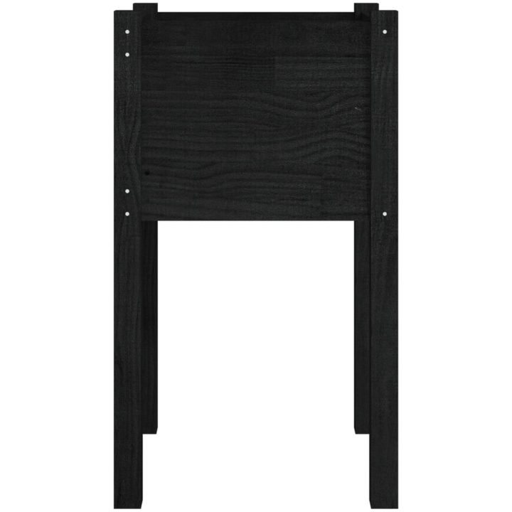 Odlingslåda svart 40x40x70 cm massiv furu vidaXL – bild 4