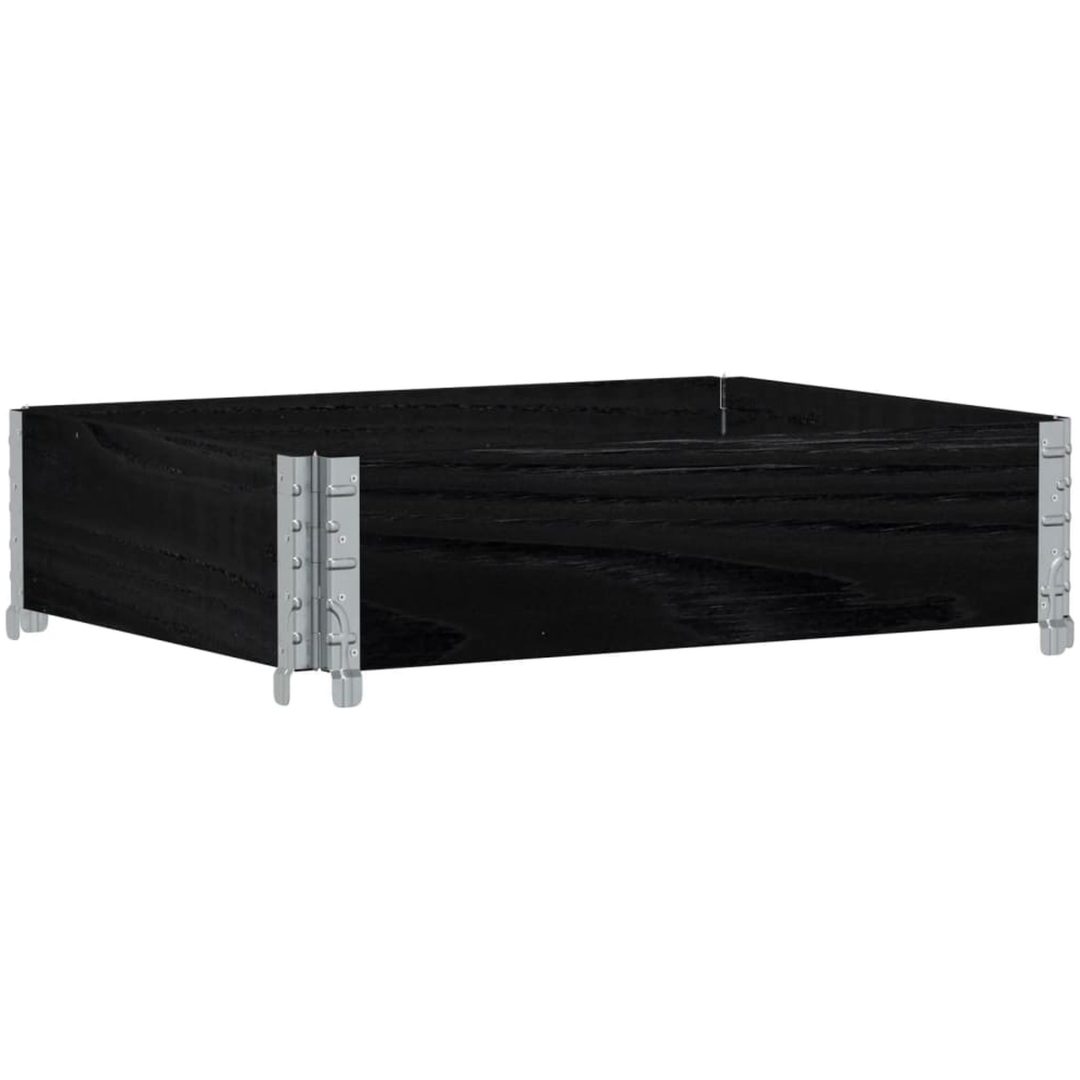 Odlingslåda svart 80x60 cm massiv furu vidaXL 80 x 60 x 21.5 cm – bild 5