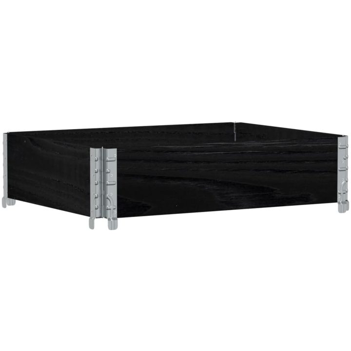 Odlingslåda svart 80x60 cm massiv furu vidaXL 80 x 60 x 21.5 cm – bild 5