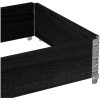 Odlingslåda svart 80x60 cm massiv furu vidaXL 80 x 60 x 21.5 cm – miniatyr 7