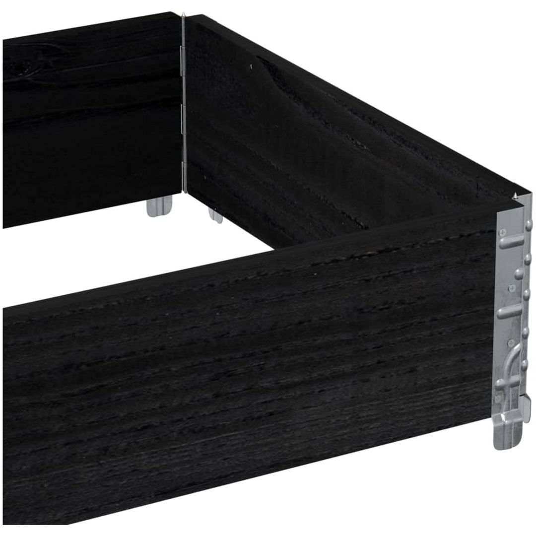 Odlingslåda svart 80x60 cm massiv furu vidaXL 80 x 60 x 21.5 cm – bild 7