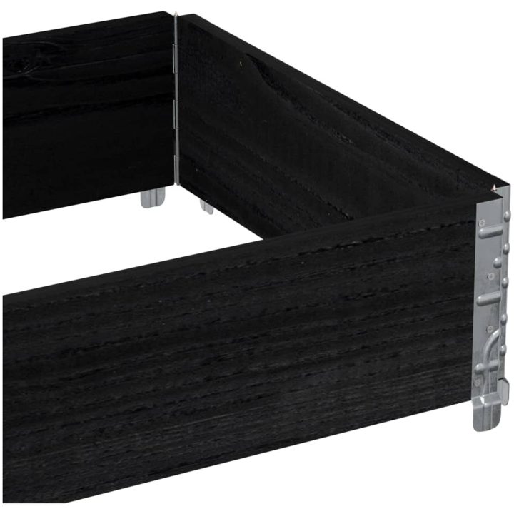 Odlingslåda svart 80x60 cm massiv furu vidaXL 80 x 60 x 21.5 cm – bild 7