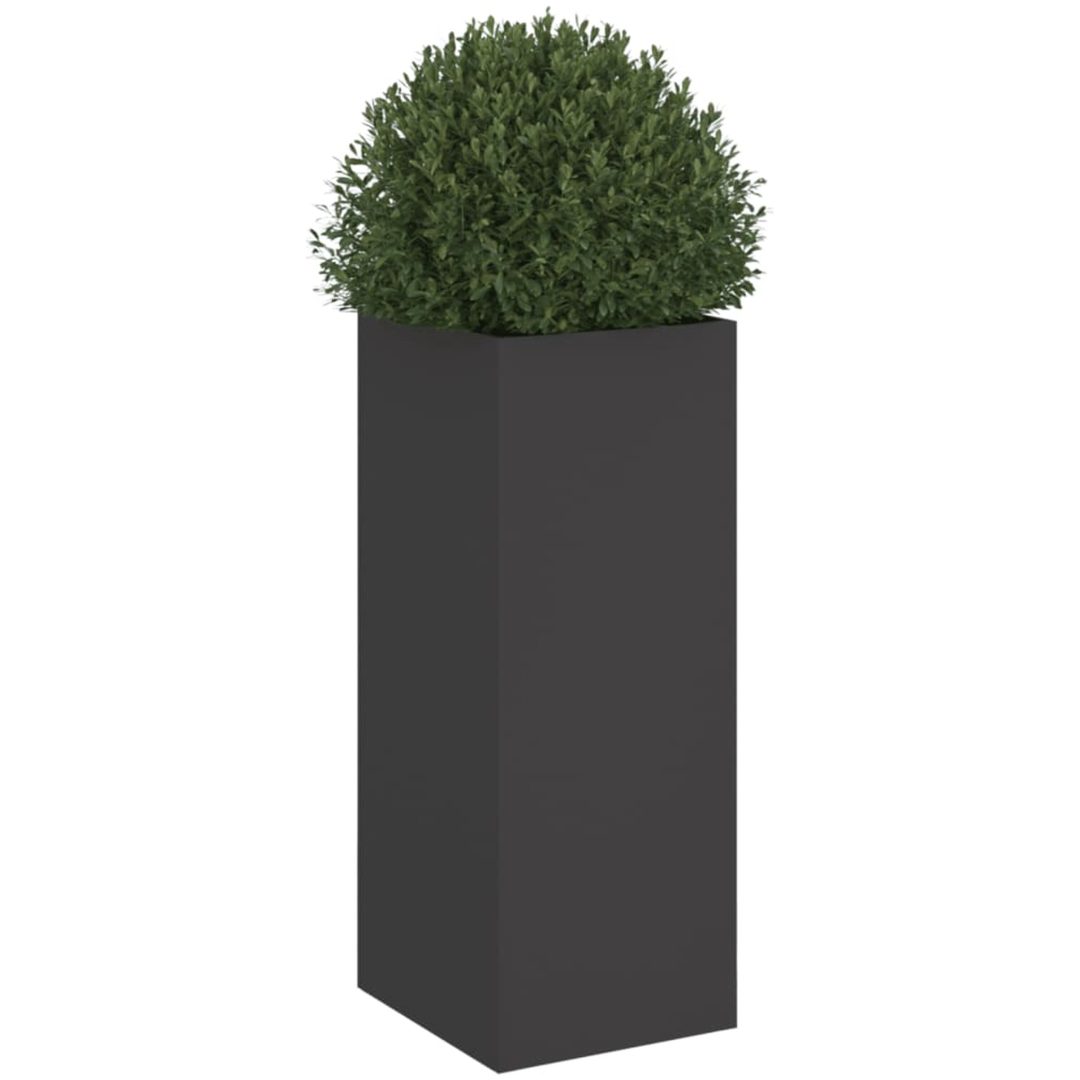 Odlingslåda svart kallvalsat stål vidaXL 32 x 29 x 75 cm – bild 4