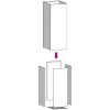 Odlingslåda svart kallvalsat stål vidaXL 32 x 29 x 75 cm – miniatyr 8