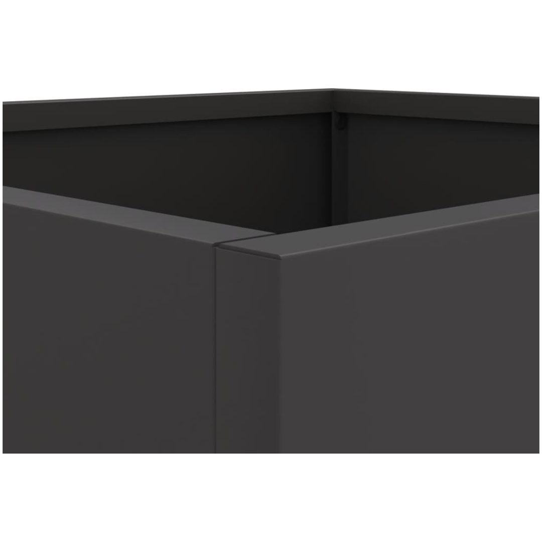 Odlingslåda svart kallvalsat stål vidaXL 32 x 29 x 75 cm – bild 9