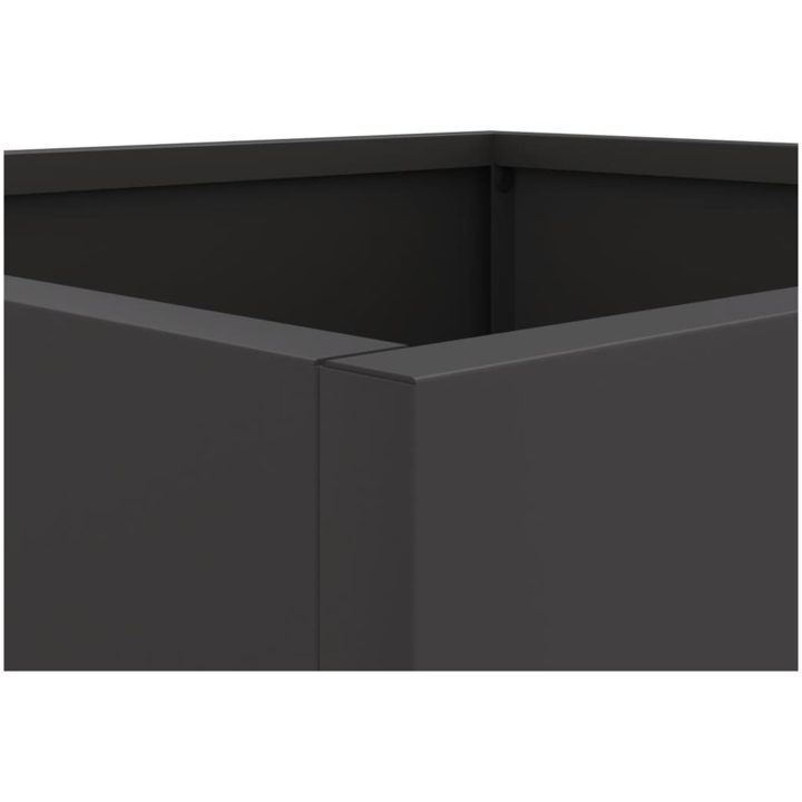 Odlingslåda svart kallvalsat stål vidaXL 32 x 29 x 75 cm – bild 9