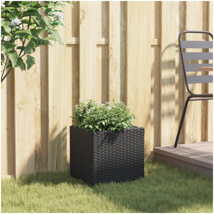 Odlingslåda svart konstrotting vidaXL 36 x 30 x 32 cm – bild 3