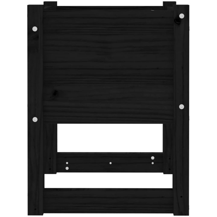 Odlingslåda svart massiv furu vidaXL 40 x 40 x 52.5 cm – bild 5