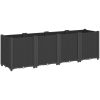 Odlingslåda svart PP vidaXL 160 x 40 x 53 cm – miniatyr 2