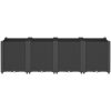 Odlingslåda svart PP vidaXL 160 x 40 x 53 cm – miniatyr 3