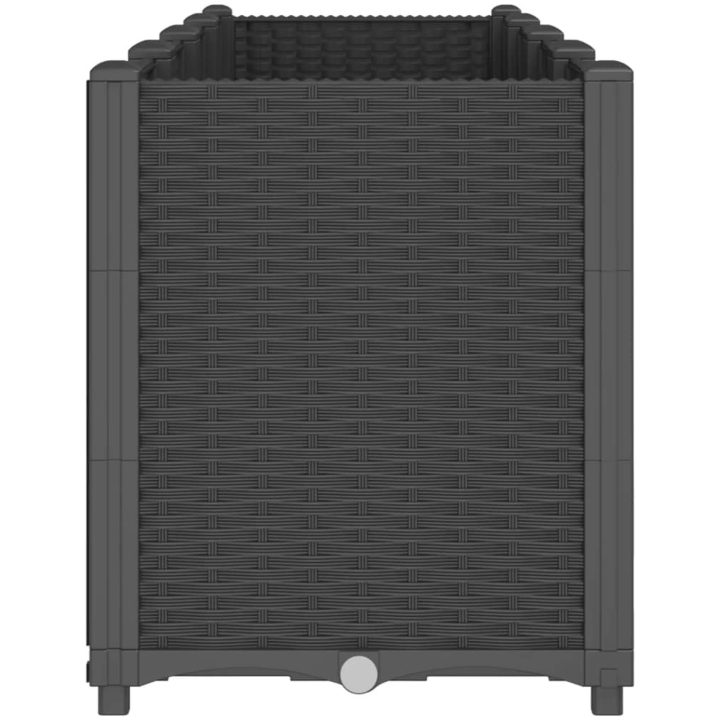 Odlingslåda svart PP vidaXL 160 x 40 x 53 cm – bild 4