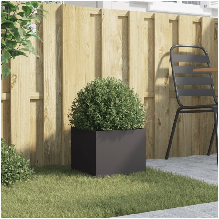 Odlingslåda svart stål vidaXL 32 x 30 x 29 cm – bild 3