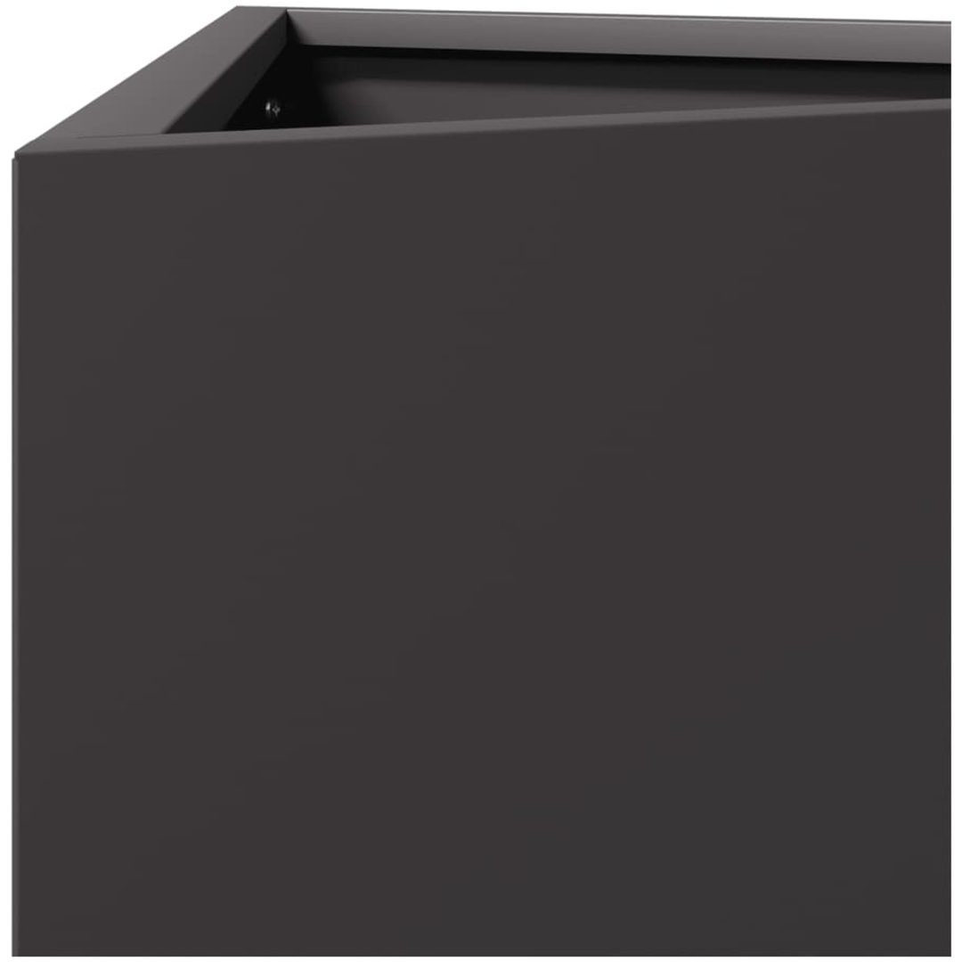 Odlingslåda svart triangulär stål vidaXL 40 x 34.5 x 70 cm – bild 7