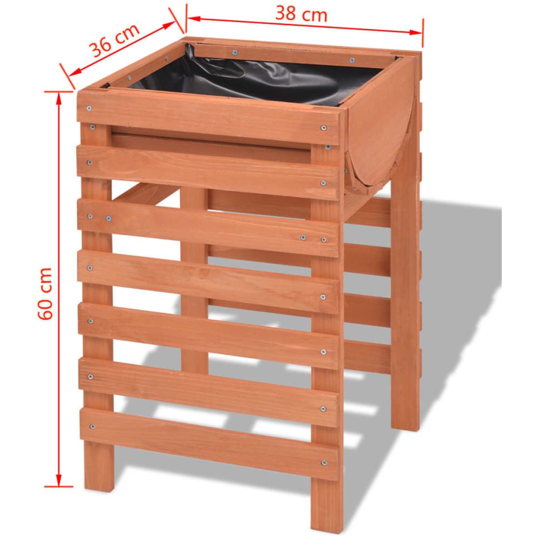 Odlingslåda trä vidaXL 38 x 36 x 60 cm – bild 5