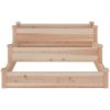 Odlingslåda upphöjd 120x120x56 cm massivt granträ vidaXL – miniatyr 4