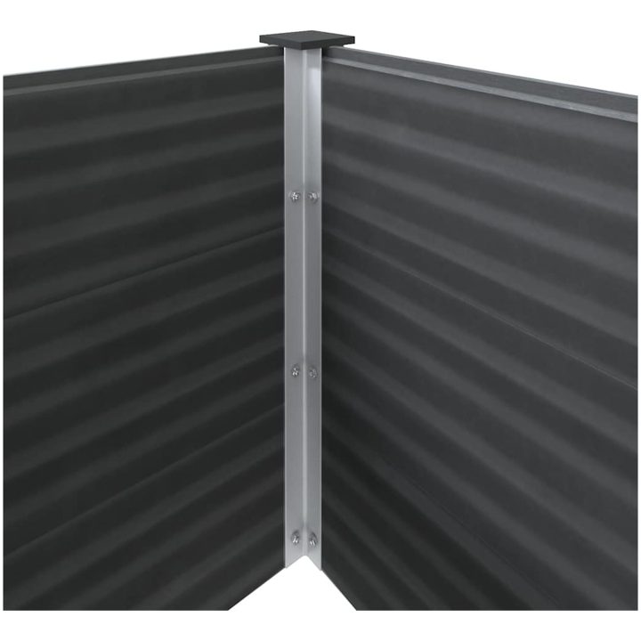 Odlingslåda upphöjd 150x100x91 cm WPC grå vidaXL 250 x 100 x 91 cm – bild 6