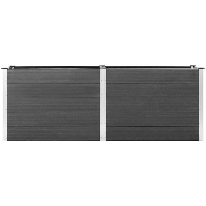 Odlingslåda upphöjd 150x50x91 cm WPC grå vidaXL 250 x 50 x 91 cm – bild 4