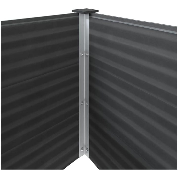 Odlingslåda upphöjd 150x50x91 cm WPC grå vidaXL 250 x 50 x 91 cm – bild 6