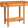 Odlingslåda upphöjd 90x30x75 cm massivt akaciaträ vidaXL – miniatyr 2