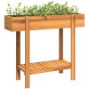 Odlingslåda upphöjd 90x30x75 cm massivt akaciaträ vidaXL – miniatyr 4