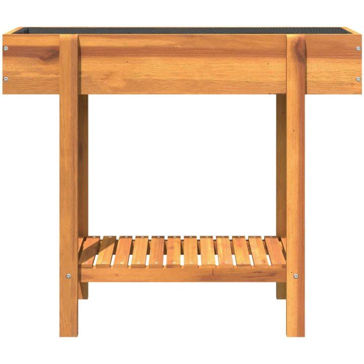 Odlingslåda upphöjd 90x30x75 cm massivt akaciaträ vidaXL – bild 5