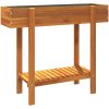 Odlingslåda upphöjd 90x30x75 cm massivt akaciaträ vidaXL – miniatyr 7