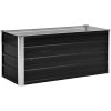 Odlingslåda upphöjd antracit galvaniserat stål vidaXL 100 x 40 x 45 cm – miniatyr 2