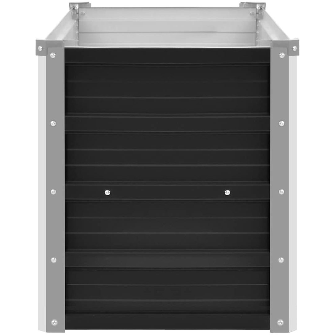 Odlingslåda upphöjd antracit galvaniserat stål vidaXL 100 x 40 x 45 cm – bild 5