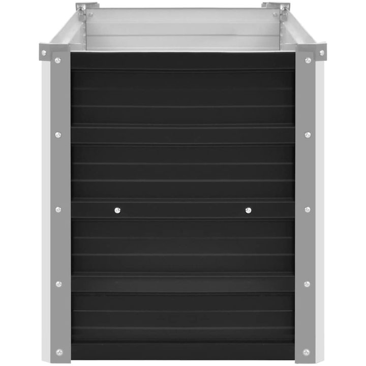 Odlingslåda upphöjd antracit galvaniserat stål vidaXL 100 x 40 x 45 cm – bild 5
