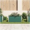 Odlingslåda upphöjd galvaniserat stål grön vidaXL 100 x 40 x 45 cm – miniatyr 3