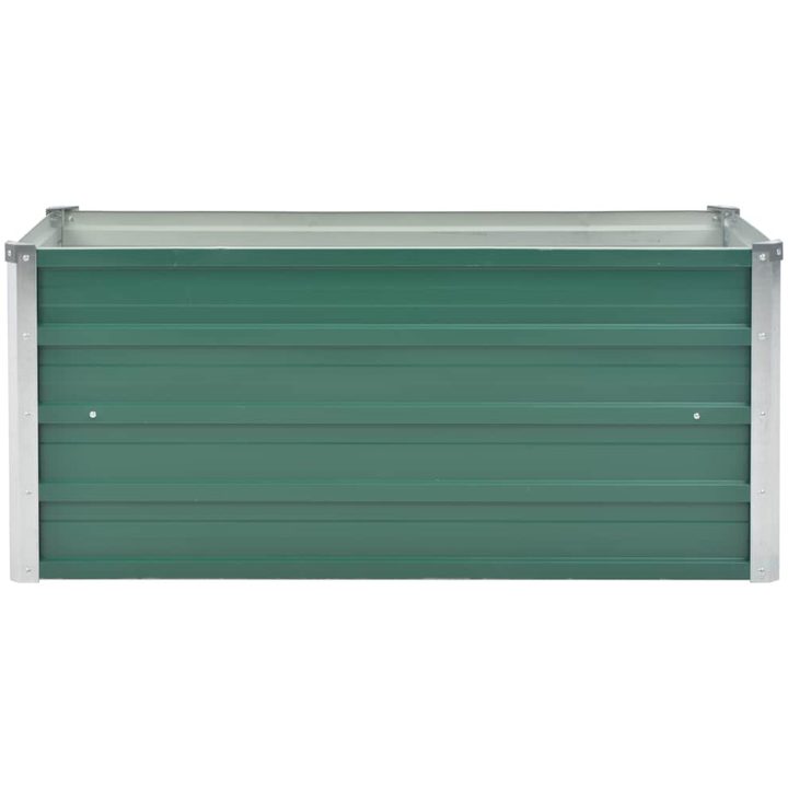 Odlingslåda upphöjd galvaniserat stål grön vidaXL 100 x 40 x 45 cm – bild 4