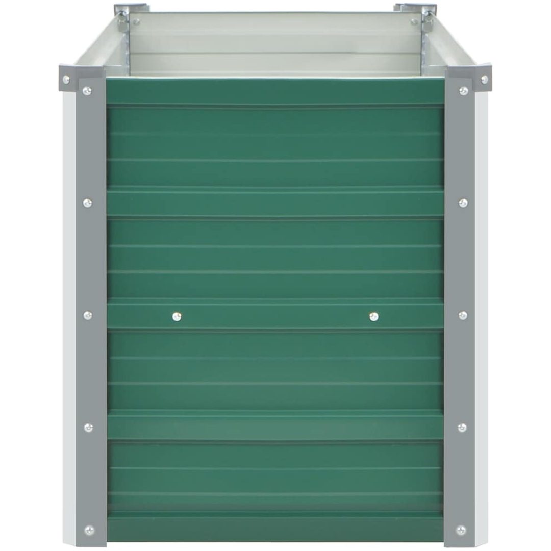 Odlingslåda upphöjd galvaniserat stål grön vidaXL 100 x 40 x 45 cm – bild 5
