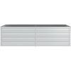 Odlingslåda upphöjd galvaniserat stål silver vidaXL 160 x 80 x 45 cm – miniatyr 4