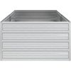 Odlingslåda upphöjd galvaniserat stål silver vidaXL 160 x 80 x 45 cm – miniatyr 5