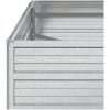 Odlingslåda upphöjd galvaniserat stål silver vidaXL 160 x 80 x 45 cm – miniatyr 6