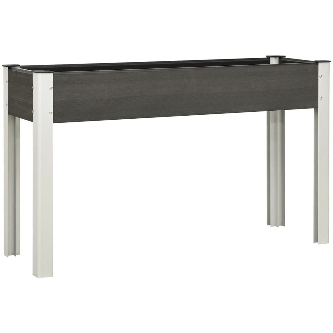 Odlingslåda upphöjd grå WPC vidaXL 120 x 40 x 75 cm