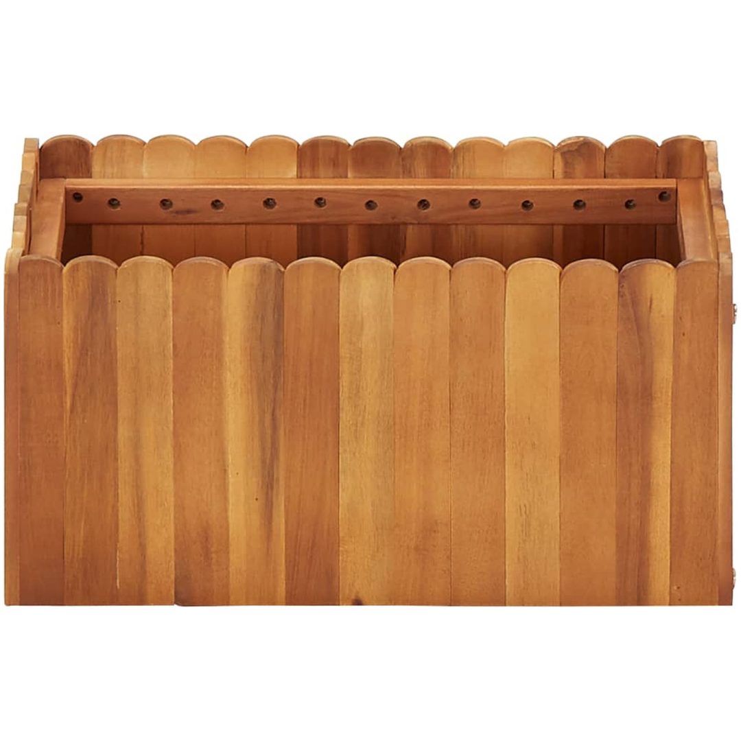 Odlingslåda upphöjd massivt akaciaträ vidaXL 50 x 30 x 25 cm – bild 2