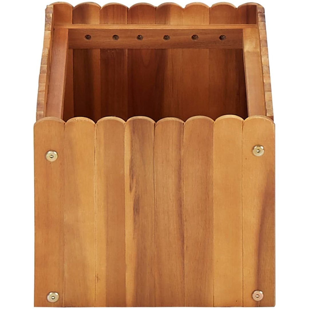 Odlingslåda upphöjd massivt akaciaträ vidaXL 50 x 30 x 25 cm – bild 3
