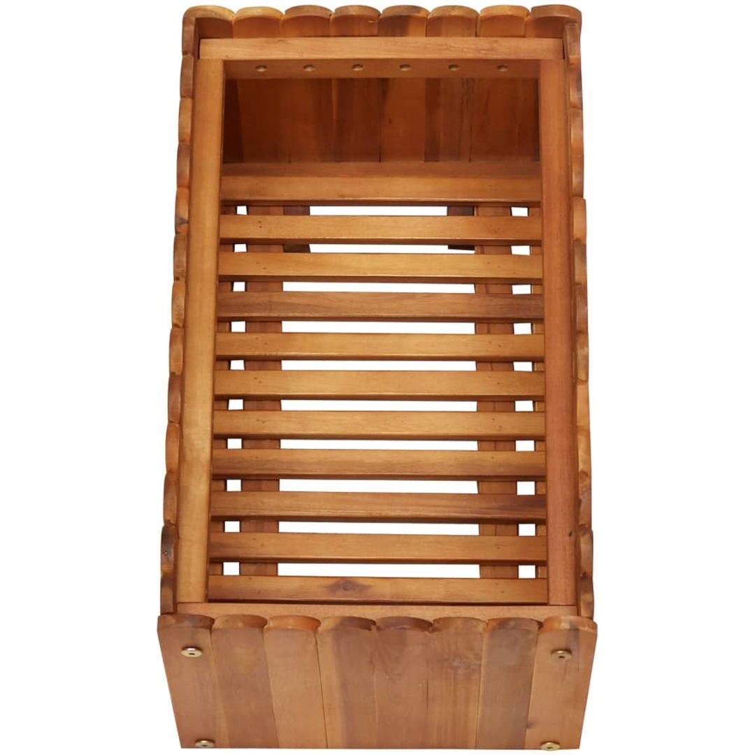 Odlingslåda upphöjd massivt akaciaträ vidaXL 50 x 30 x 25 cm – bild 4