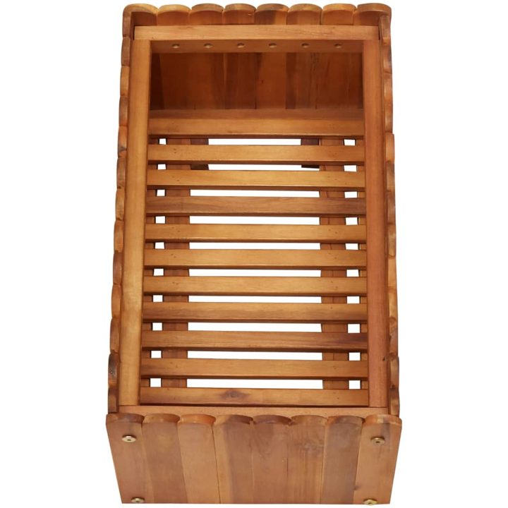 Odlingslåda upphöjd massivt akaciaträ vidaXL 50 x 30 x 25 cm – bild 4