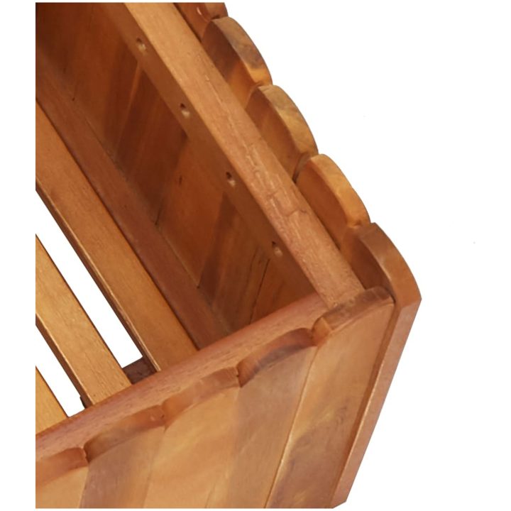 Odlingslåda upphöjd massivt akaciaträ vidaXL 50 x 30 x 25 cm – bild 5