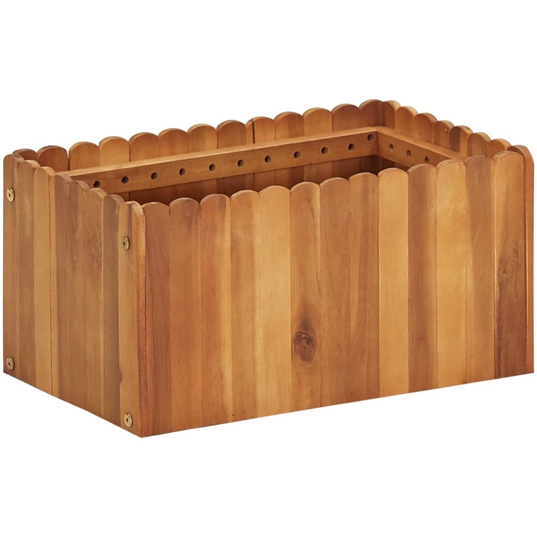 Odlingslåda upphöjd massivt akaciaträ vidaXL 50 x 30 x 25 cm