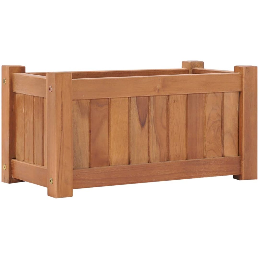 Odlingslåda upphöjd massivt teakträ vidaXL 50 x 25 x 25 cm – bild 2
