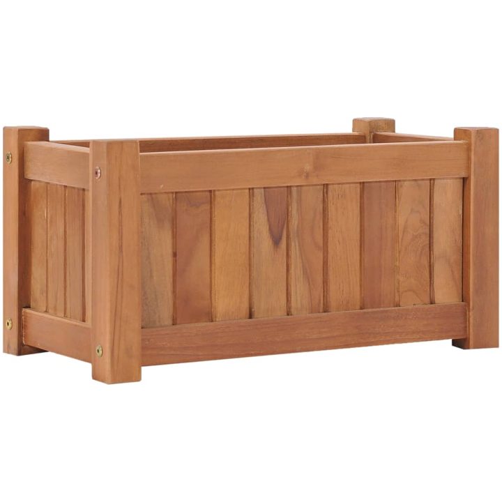 Odlingslåda upphöjd massivt teakträ vidaXL 50 x 25 x 25 cm – bild 2