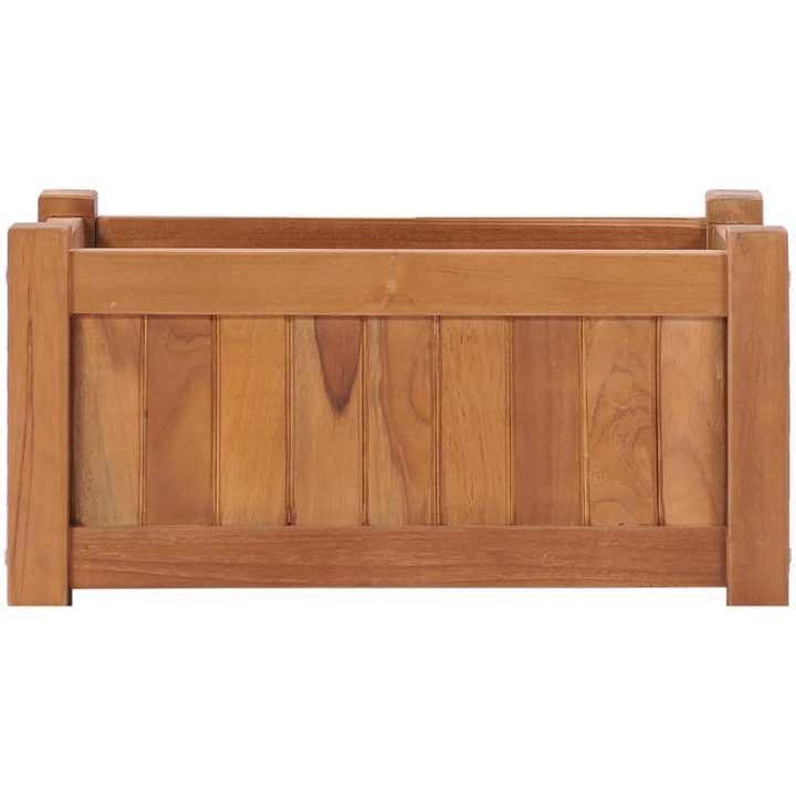 Odlingslåda upphöjd massivt teakträ vidaXL 50 x 25 x 25 cm – bild 3